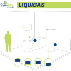LPG fuel promotional corner-shop