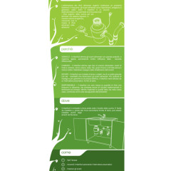 Advertising banner for domestic waste disposer